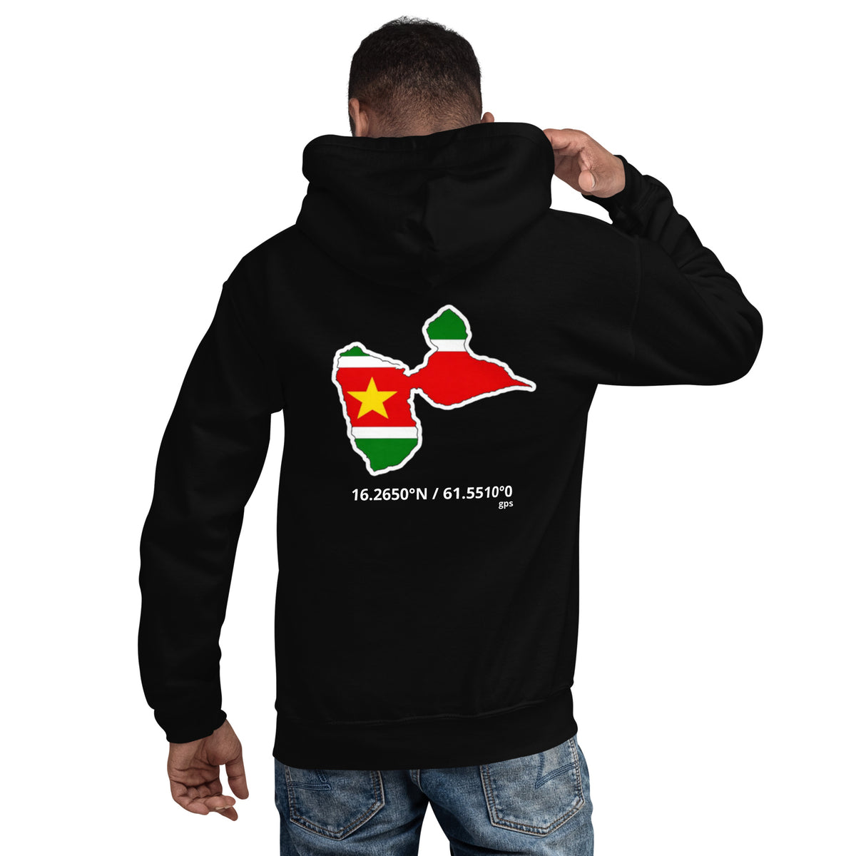 Sweat à capuche Localisation Guadeloupe – Karib Atitid