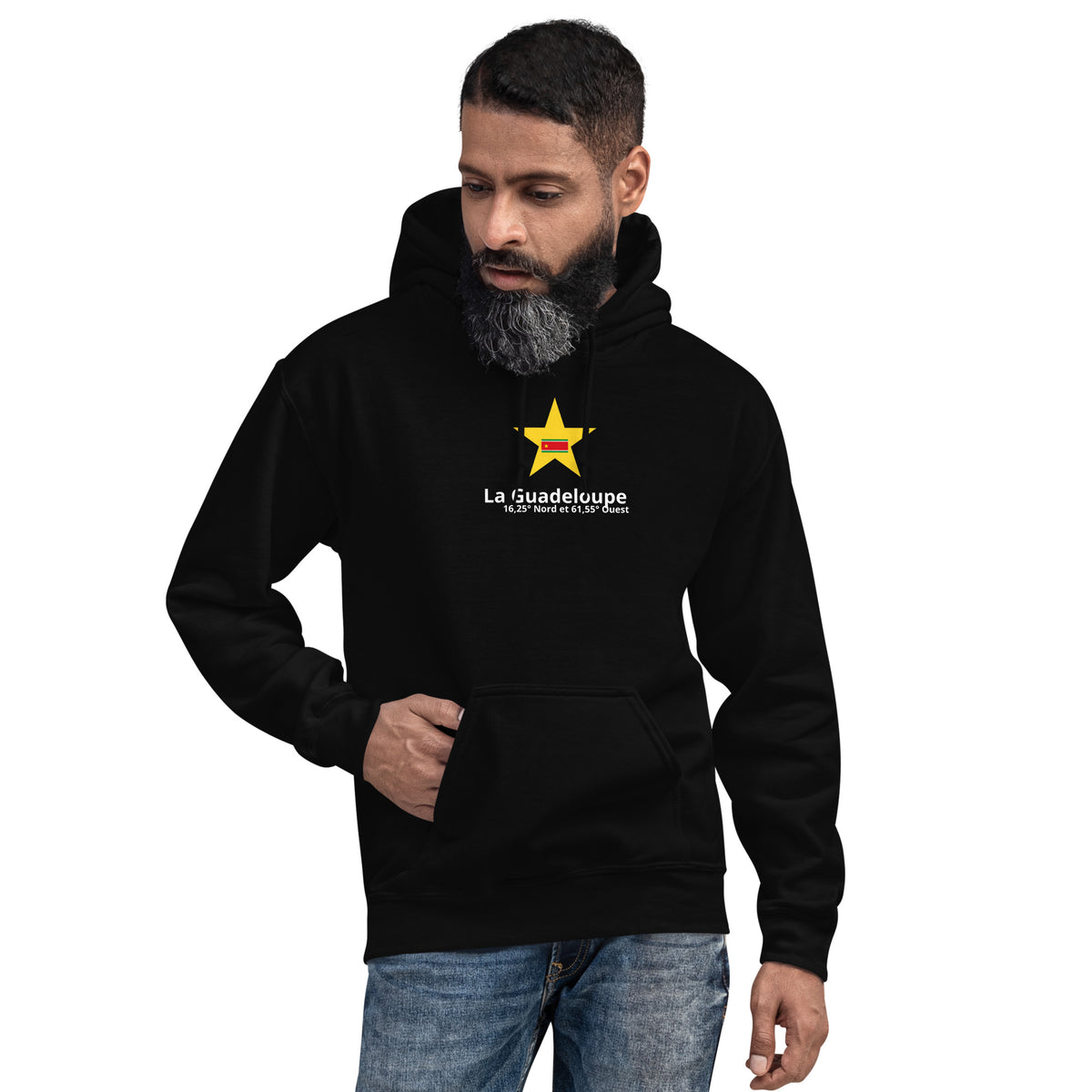Sweat à capuche" Étoile drapeau" – Karib Atitid