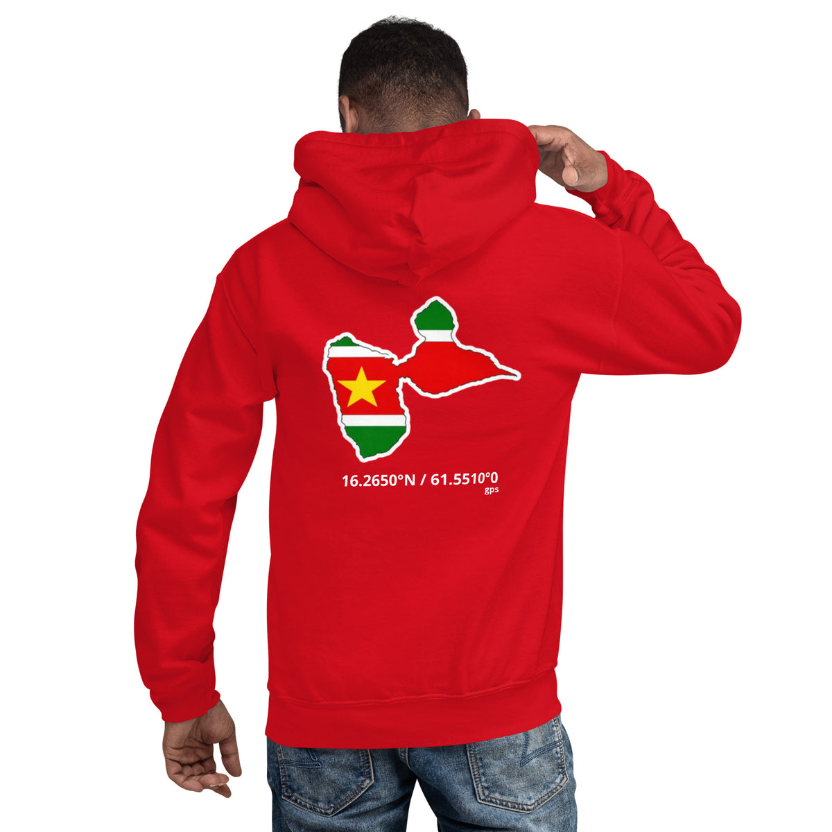 Sweat à capuche Localisation Guadeloupe – Karib Atitid